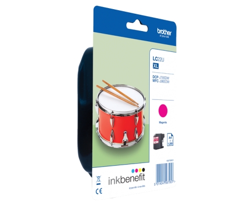 CARTUCHO BROTHER LC-22U XL MAGENTA LC22UMBP