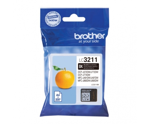 CARTUCHO BROTHER LC3211BK NEGRO LC3211BK