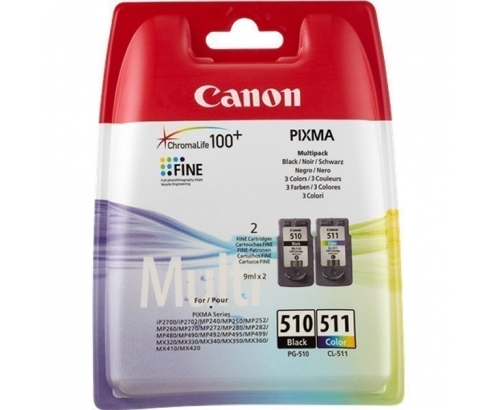 CARTUCHO CANON 2970B010 PG-510 Y CL-511 NEGRO COLOR