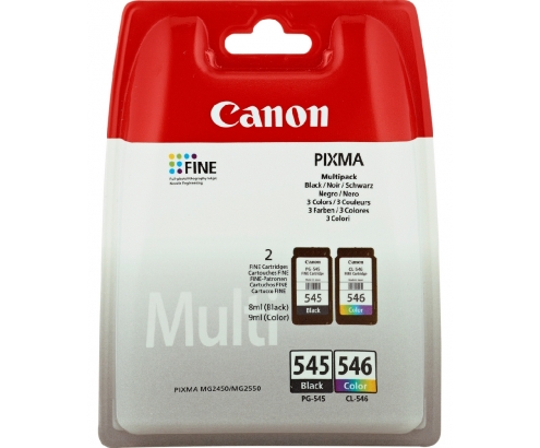 CARTUCHO CANON 8287B006 PG-545 CL-546 NEGRO MULTICOLOR