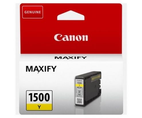 Cartucho canon PGI-1500Y original 4.5ml amarillo compatible segun especificaciones 9231B001