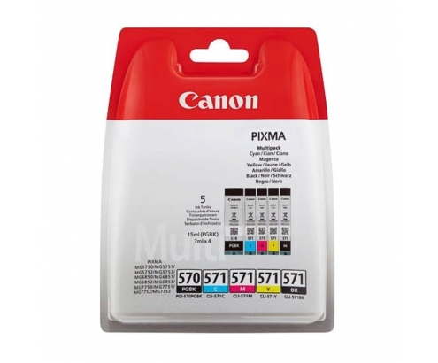 CARTUCHO CANON PGI-570BK CLI-571 BK MULTIPACK 0372C004