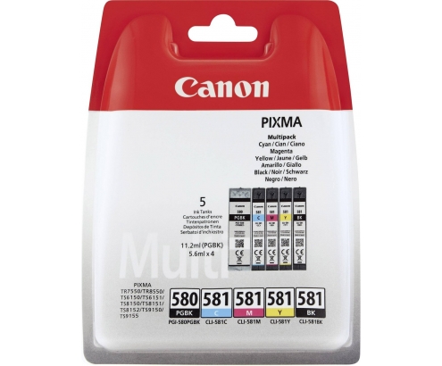 CARTUCHO CANON PGI-580 CLI-581 MULTIPACK 2078C005