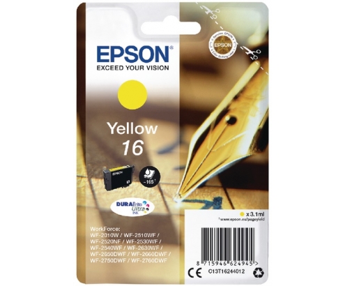 CARTUCHO EPSON 16 AMARILLO C13T16244012