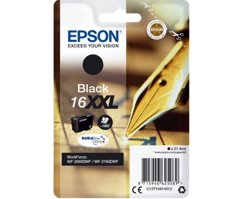CARTUCHO EPSON 16XXL NEGRO C13T16814012
