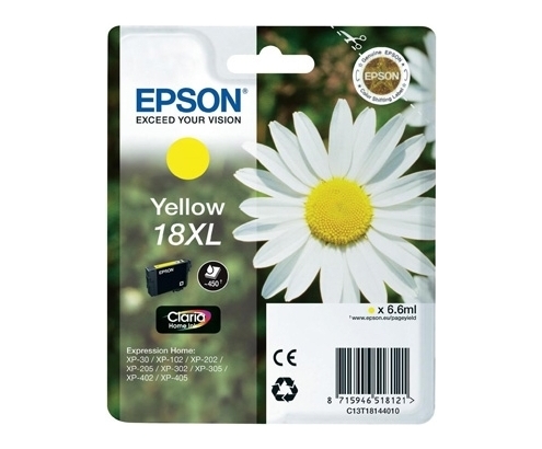 CARTUCHO EPSON 18XL AMARILLO C13T18144012