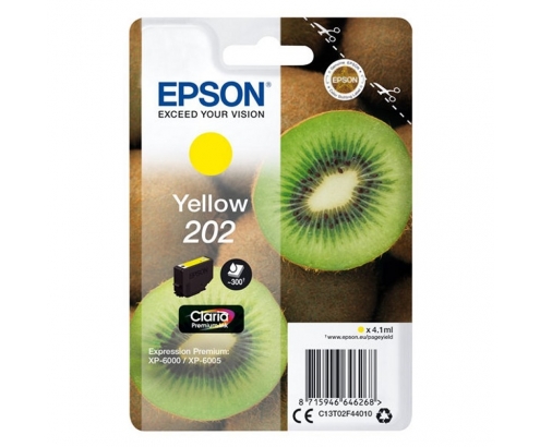 CARTUCHO EPSON 202 AMARILLO C13T02F44010