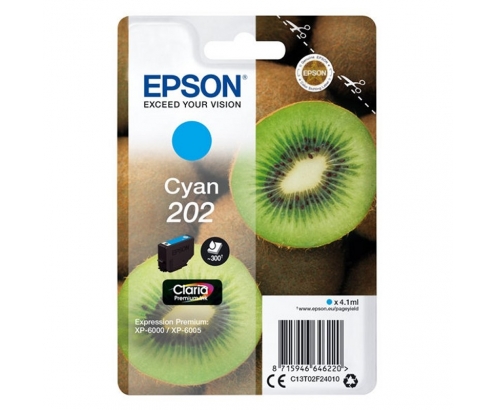 CARTUCHO EPSON 202 CIAN C13T02F24010