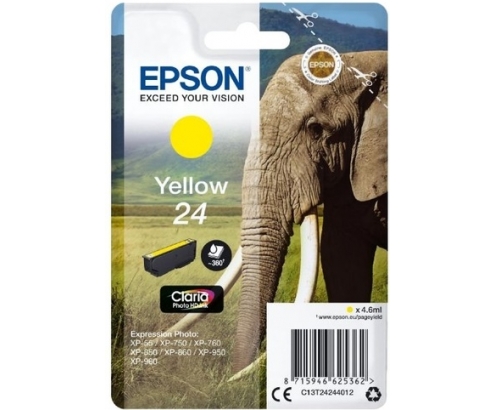 CARTUCHO EPSON 24 AMARILLO C13T24244012
