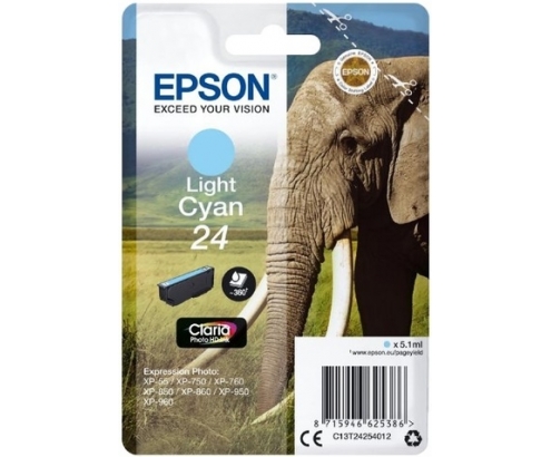 CARTUCHO EPSON 24 CIAN CLARO C13T24254012