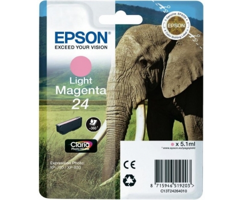 CARTUCHO EPSON 24 MAGENTA CLARO C13T24264012