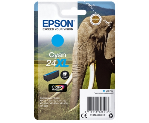 CARTUCHO EPSON 24XL CIAN C13T24324012