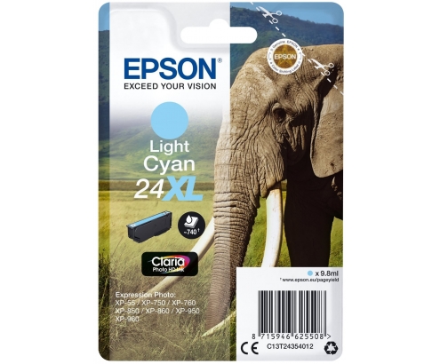 CARTUCHO EPSON 24XL CIAN CLARO C13T24354012