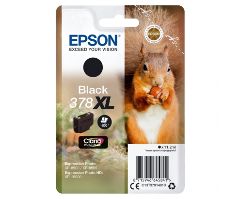 CARTUCHO EPSON 378XL NEGRO C13T37914010