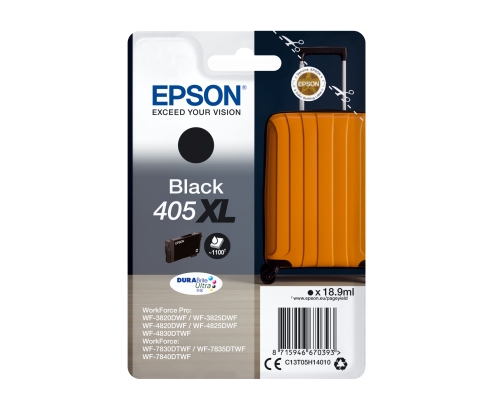 Cartucho Epson 405XL DURABrite Ultra Ink 1 pieza Original Negro C13T05H14010