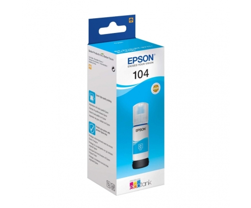 CARTUCHO EPSON KIT RELLENO 104 CIAN C13T00P240