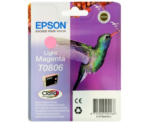 CARTUCHO EPSON T0806 MAGENTA CLARO C13T08064011