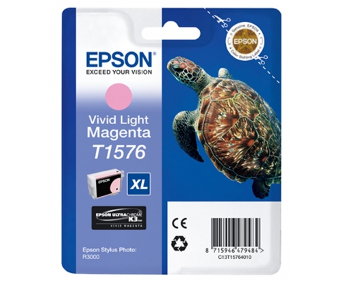 CARTUCHO EPSON T1576 MAGENTA CLARO VIVO C13T15764010