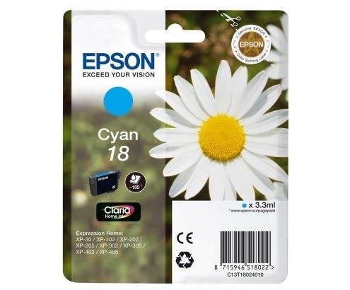 CARTUCHO EPSON T18 CIAN C13T180240
