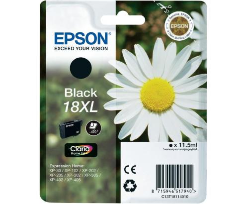 CARTUCHO EPSON T18 XL NEGRO C13T18114010