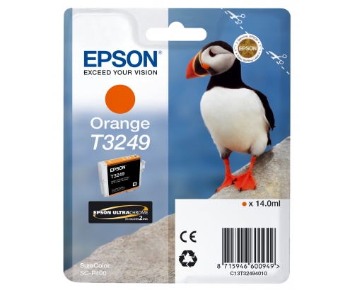 Cartucho Epson T3249 naranja C13T32494010