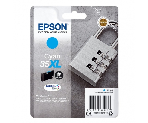 CARTUCHO EPSON T3592XL CIAN C13T35924010