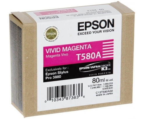CARTUCHO EPSON T580A MAGENTA VIVO C13T580A00