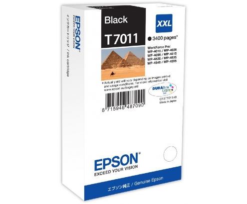 CARTUCHO EPSON T7011 NEGRO C13T70114010 