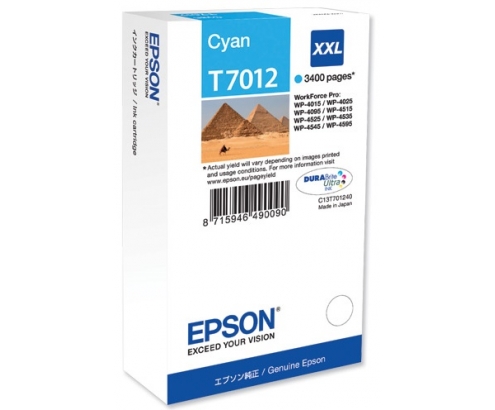 CARTUCHO EPSON T7012 CIAN C13T70124010