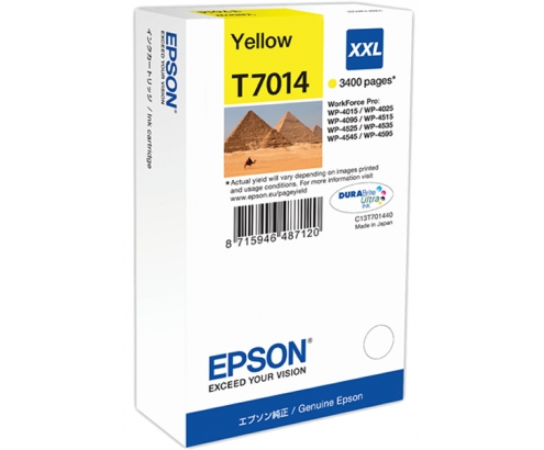 CARTUCHO EPSON T7014 AMARILLO C13T70144010 