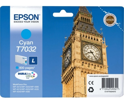 CARTUCHO EPSON T7032 CIAN C13T70324010 