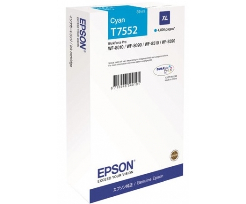 CARTUCHO EPSON T7552 CIAN C13T755240