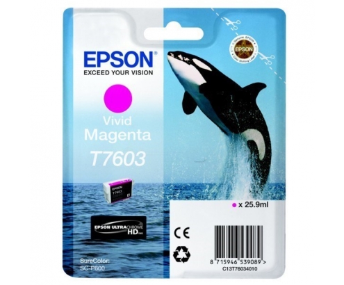 CARTUCHO EPSON T7603 MAGENTA VIVO C13T76034010