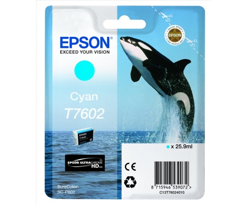 CARTUCHO EPSON T7605 CIAN C13T76024010