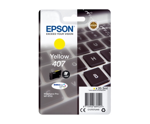 Cartucho epson wf-4745 amarillo C13T07U440	