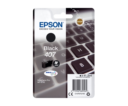 Cartucho epson wf-4745 negro C13T07U140