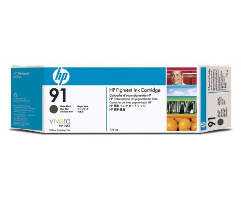 CARTUCHO HP 91 NEGRO MATE C9464A