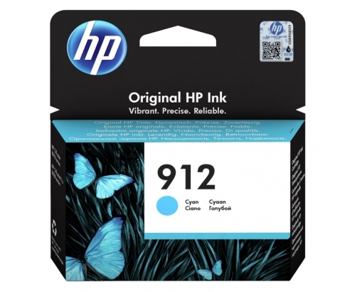 CARTUCHO HP 912 2.93ML OFFICEJET PRO 8022 CIAN 3YL77AE