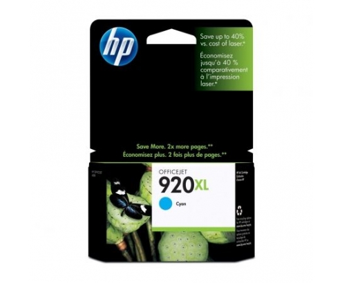 CARTUCHO HP NÂº920XL PARA OFFICEJET 6500 700 PAGINAS CIAN CD972A