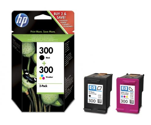 CARTUCHO HP PACK 300 NEGRO TRICOLOR CN637EE