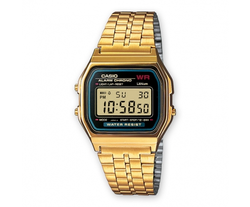 Casio A159WGEA-1EF reloj Reloj de pulsera Oro, Plata