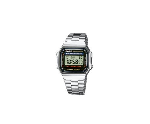Casio A168WA-1YES reloj Reloj de pulsera Masculino Electrónico Plata