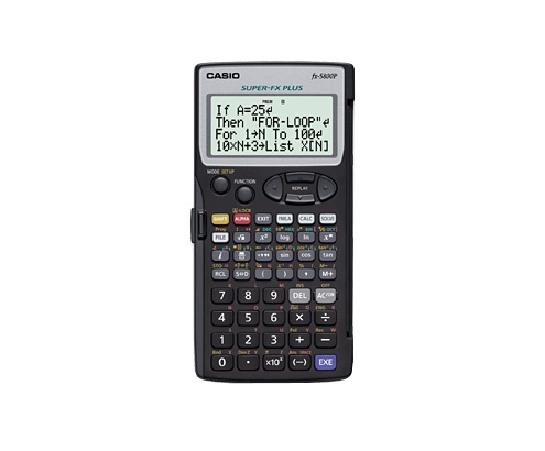 Casio FX-5800P calculadora Bolsillo Calculadora científica Negro