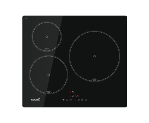 CATA IB 6303E2 BK Negro Integrado 59 cm Con placa de inducción 3 zona(s)
