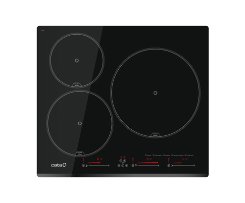 CATA INSB 6003E2 BK Negro Integrado 59 cm Con placa de inducción 3 zona(s)
