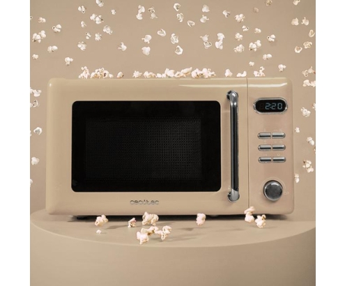 Cecotec 01714 microondas Beige Microondas con grill Encimera 20 L 700 W