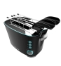 Cecotec 02184 tostadora 7 2 rebanada(s) 650 W Negro, Acero inoxidable