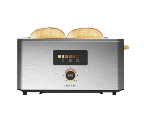 Cecotec 04845 tostadora 7 2 rebanada(s) 1000 W Acero inoxidable