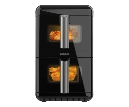 Cecotec Cecofry DuoLevel 12000 Window Doble 12 L Independiente 2900 W Freidora de aire caliente Negro