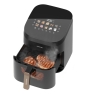 Cecotec Cecofry&Grill Smokin' 6500 Sencillo 6,5 L Independiente 2200 W Freidora de aire caliente Negro, Marrón